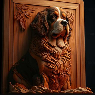 3D модель Бернська гонча собака (STL)